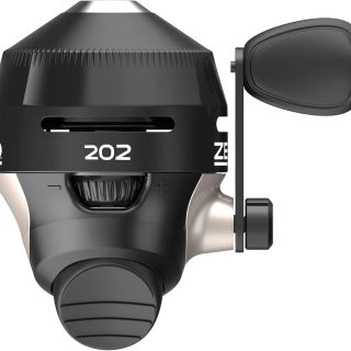 Zebco 202 Spincast Fishing Reel, Right-Hand Retrieve, Durable All-Metal Gears, Stainless Steel Pick-up Pin, Pre-Spooled with 10-Pound Zebco Fishing Line,